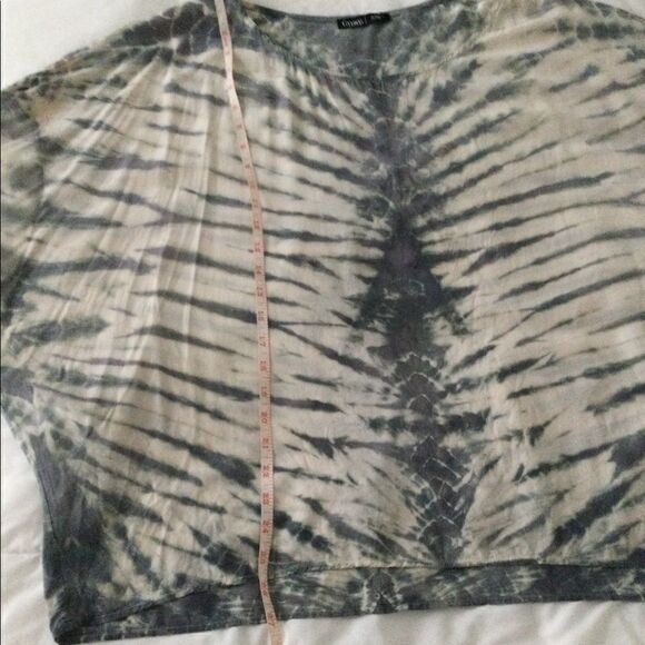 Gypsy L SILK tie dye top Gray - Picture 4 of 9